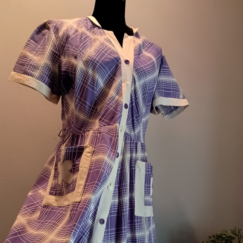 Vintage 50s lightweight Dress Sz L/XL